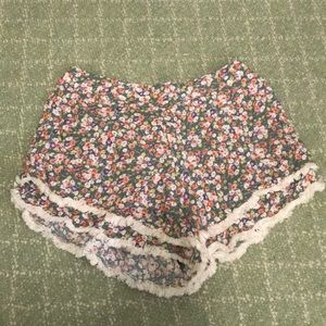 Floral printed shorts